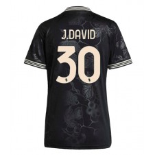 Juventus Jonathan David #30 Tredjedrakt Kvinner 2025-26 Kortermet